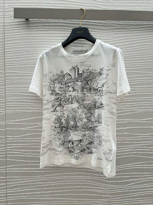 Dior Women's T-shirt Fashion Clothing D82605 - S - View 2