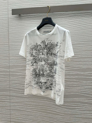 Dior Women's T-shirt Fashion Clothing D82605 - S - View 3