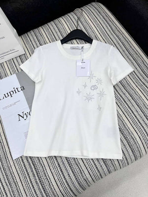 Dior Women's T-shirt Fashion Clothing D82613 - White / S - View 1