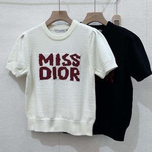 Dior Women's T-shirt Fashion Clothing Rabbit fur D82603 - S / Black - View 2