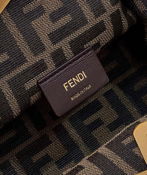 Fendi 8BP129 Fendi First Small Beige raffia macrame bag Apricot - Default Title - View 6