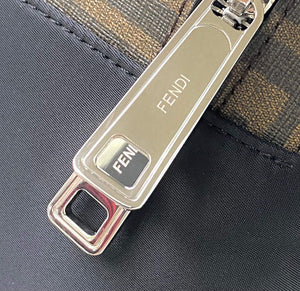 Fendi 2381 Backpack Black Fendi Nylon Shoulders Backpack 7VZ042 Black with red - Default Title - View 4