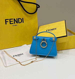 Fendi 7AR993 FENDI PICO PEEKABOO Charm Blue 8385 - Default Title - View 2