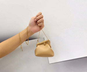 Fendi 7AS051 Nano Fendi First Charm Charm in Apricot nappa leather - Default Title - View 2
