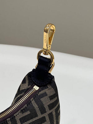 Fendi 7AS089 Nano Fendigraphy coffee Brown leather Charm 80056S - Default Title - View 6