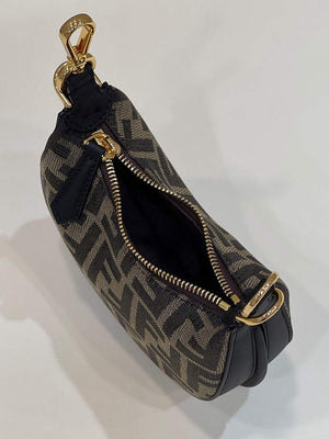 Fendi 7AS089 Nano Fendigraphy coffee Brown leather Charm 80056S - Default Title - View 8