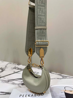Fendi 7AS089 Nano Fendigraphy Green Leather Charm 80056S - Default Title - View 2