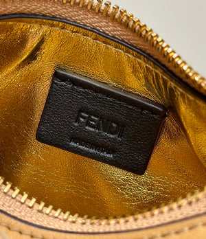 Fendi 7AS089 Nano Fendigraphy Tan Leather Charm 80056S - Default Title - View 5