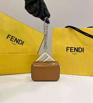 Fendi 7AS173 Fendi First Sight Brown leather Nano bag - Default Title - View 3