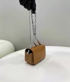 Fendi 7AS173 Fendi First Sight Brown leather Nano bag - Default Title - View 9