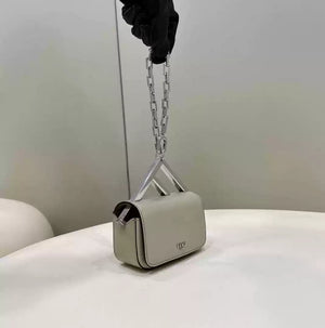 Fendi 7AS173 Fendi First Sight Gray leather Nano bag - Default Title - View 3