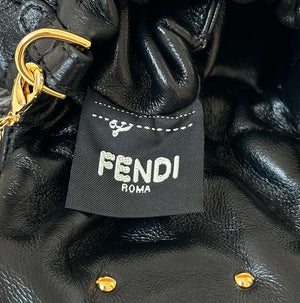 Fendi 7AS368ABVEF0K7E Mamma Baguette Nano Black leather miniature 8677mini - Default Title - View 5