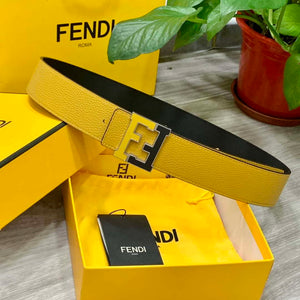 Fendi 7C0424 Belts Designer Calfskin wide 4.0CM F090117 - Black Silver / 80--(95CM£© - View 7