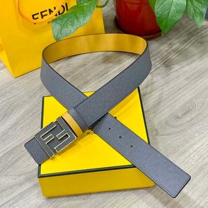 Fendi 7C0424 Belts Designer Calfskin wide 4.0CM F090118 - Black &Silver / 80--(95CM£© - View 6