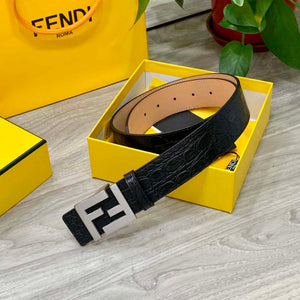 Fendi 7C0424 Belts Designer Calfskin wide 4.0CM F090120 - Gold / 80--(95CM£© - View 4