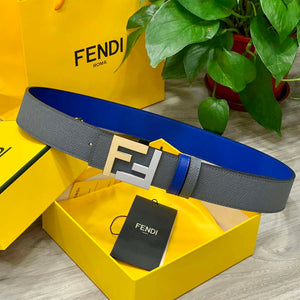 Fendi 7C0424 Belts Designer Calfskin wide 4.0CM F090122 - Gold / 80--(95CM£© - View 7