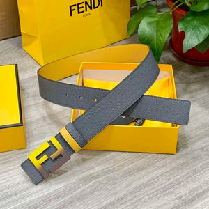 Fendi 7C0424 Belts Designer Calfskin wide 4.0CM F090131 - 1.Blue / 80--(95CM£© - View 4