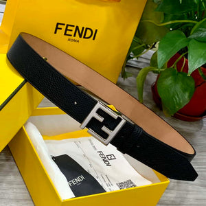 Fendi 7C0424 Belts Designer Calfskin wide 4.0CM F090133 - 1.Gold &Brown / 80--(95CM£© - View 2