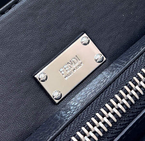 Fendi 7VA529 Peekaboo ISeeU Medium Black Leather Bag - Default Title - View 7