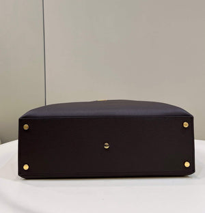 Fendi 7VA529 Peekaboo ISeeU Medium Brown Leather Bag - Default Title - View 3