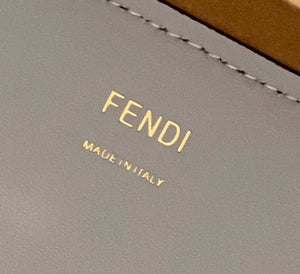 Fendi 8266S Sunshine Medium Bag 8BH386 Light blue leather shopper - Default Title - View 7