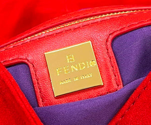 Fendi 8339 Baguette Middle Age Solid Color Series Underarm Bag Red - Default Title - View 8