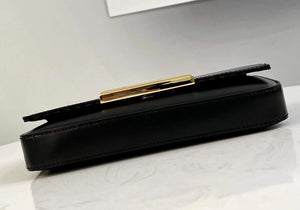 Fendi 8521 Baguette Chain Midi Shoulder Bag Black - Default Title - View 5