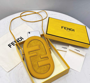 Fendi 8526 Phone Shoulder Bag Yellow - Default Title - View 1