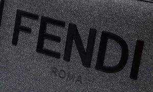 Fendi 8BH372 Sunshine Large Gray Flannel Shopper Bag 8266c - Default Title - View 5