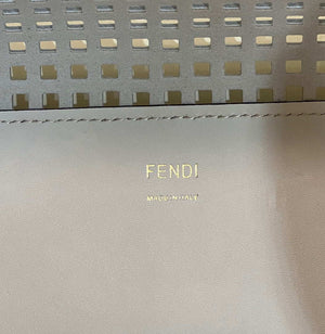 Fendi 8BH386 Sunshine Medium 8575 Two-toned perforated leather shopper - Default Title - View 6