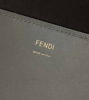 Fendi 8BH372 Sunshine Large Bag Gray leather shopper 8266L - Default Title - View 7