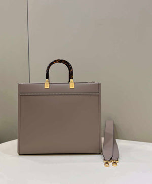 Fendi 8BH386 Sunshine Medium Bag Nude leather shopper 8266S - Default Title - View 2