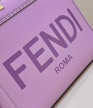 Fendi 8BH386 Sunshine Medium Bag Purple leather shopper 8266S - Default Title - View 5
