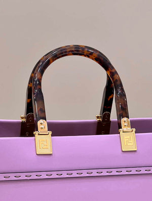 Fendi 8BH386 Sunshine Medium Bag Purple leather shopper 8266S - Default Title - View 6
