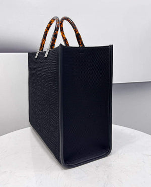 Fendi 8BH386 Sunshine Medium Fendi Tote Bag 8258 Black - Default Title - View 4
