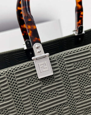 Fendi 8BH386 Sunshine Medium Fendi Tote Bag 8258 Green - Default Title - View 5