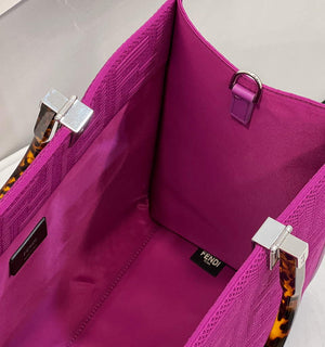 Fendi 8BH386 Sunshine Medium Fendi Tote Bag 8258 Purple - Default Title - View 7