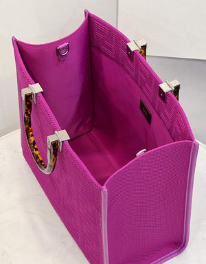 Fendi 8BH386 Sunshine Medium Fendi Tote Bag 8258 Purple - Default Title - View 8