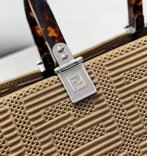 Fendi 8BH386 Sunshine Medium Fendi Tote Bag 8258 Tan - Default Title - View 5