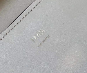 Fendi 8BH386 Sunshine Medium Fuchsia Leather Shopper Bag 8535 White - Default Title - View 8