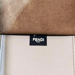 Fendi 8BH386 Sunshine Medium Tote Gray Leather and elaphe shopper bag - Default Title - View 5