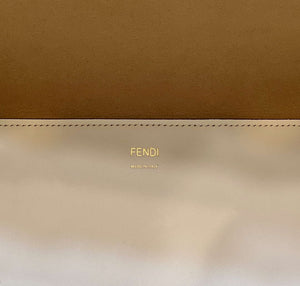 Fendi 8BH386 Sunshine Medium Tote White Leather and elaphe shopper bag - Default Title - View 7