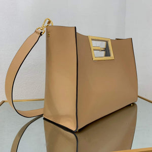 Fendi 8BH391 Fendi way Medium Apricot Leather bag - Default Title - View 3