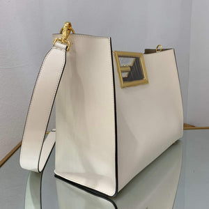 Fendi 8BH391 Fendi way Medium White Leather bag - Default Title - View 2