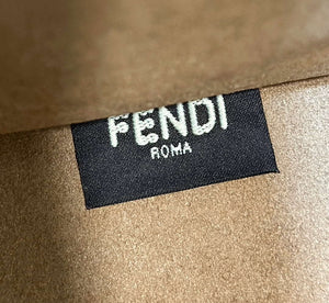 Fendi 8BH394 Fendi Sunshine Small Tan leather shopper Printer FF - Default Title - View 6