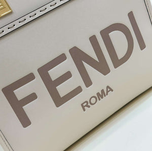 Fendi 8BH394 Fendi Sunshine Small White leather shopper - Default Title - View 5