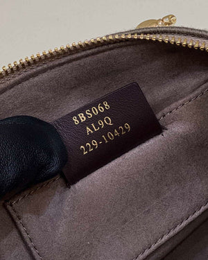 Fendi 8BL145 By The Way Mini Midi Dove gray FF tapestry fabric bag small Boston bag - Default Title - View 7