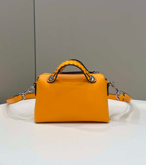 Fendi 8BL145 By The Way Mini Orange leather small Boston bag - Default Title - View 3