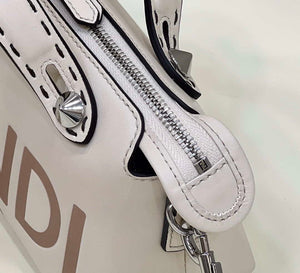 Fendi 8BL145 By The Way Mini White leather small Boston bag - Default Title - View 5