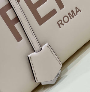 Fendi 8BL146 By The Way Medium White leather Boston bag - Default Title - View 6